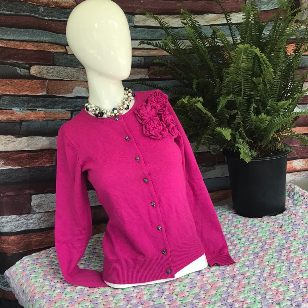 New York & Co pink cardigan